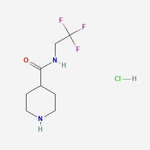 N-(2,2,2-trifluoroethyl)piperidine-4-carboxamide hydrochloride - 1172528-88-9