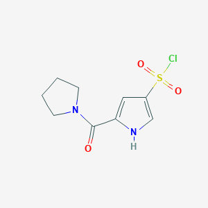 5-(pyrrolidine-1-carbonyl)-1H-pyrrole-3-sulfonyl chloride - 950094-39-0