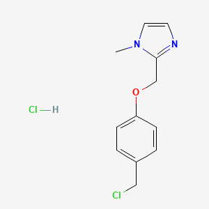 2-[4-(chloromethyl)phenoxymethyl]-1-methyl-1H-imidazole hydrochloride - 1170478-93-9