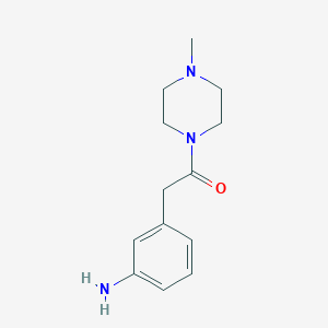 2-(3-Aminophenyl)-1-(4-methylpiperazin-1-yl)ethan-1-one - 1018525-88-6