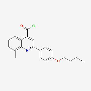 2-(4-Butoxyphenyl)-8-methylquinoline-4-carbonyl chloride - 1160254-59-0