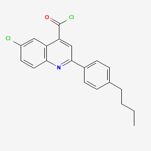 2-(4-Butylphenyl)-6-chloroquinoline-4-carbonyl chloride - 1160263-19-3
