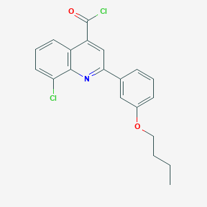 2-(3-Butoxyphenyl)-8-chloroquinoline-4-carbonyl chloride - 1160255-94-6