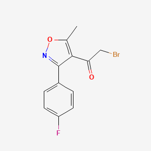 2-Bromo-1-[3-(4-fluorophenyl)-5-methyl-1,2-oxazol-4-yl]ethan-1-one - 914287-61-9