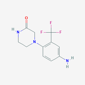 4-(4-Amino-2-(trifluoromethyl)phenyl)piperazin-2-one - 1183065-10-2