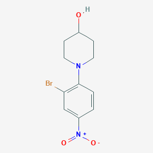 1-(2-Bromo-4-nitrophenyl)piperidin-4-ol - 1072944-61-6