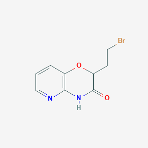 2-(2-bromoethyl)-2H,3H,4H-pyrido[3,2-b][1,4]oxazin-3-one - 1272756-54-3
