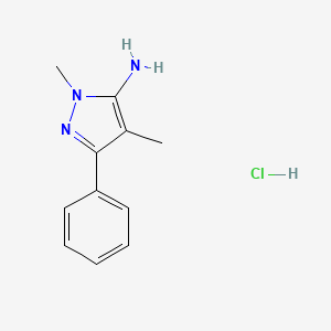 1,4-Dimethyl-3-phenyl-1H-pyrazol-5-amine hydrochloride - 138950-42-2