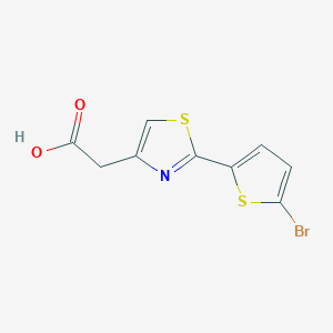 2-[2-(5-Bromothiophen-2-yl)-1,3-thiazol-4-yl]acetic acid - 1094355-55-1