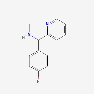 [(4-Fluorophenyl)(pyridin-2-yl)methyl](methyl)amine - 1178233-16-3