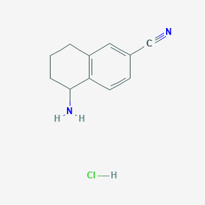 5-Amino-5,6,7,8-tetrahydronaphthalene-2-carbonitrile hydrochloride - 903558-62-3