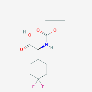 (S)-2-((tert-Butoxycarbonyl)amino)-2-(4,4-difluorocyclohexyl)acetic acid - 394735-65-0