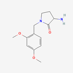 3-Amino-1-[(2,4-dimethoxyphenyl)methyl]pyrrolidin-2-one - 1404818-20-7