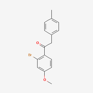 1-(2-Bromo-4-methoxyphenyl)-2-(4-methylphenyl)ethan-1-one - 1183068-56-5