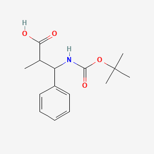 3-{[(Tert-butoxy)carbonyl]amino}-2-methyl-3-phenylpropanoic acid - 683219-04-7