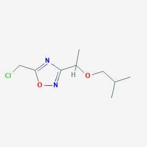 5-(Chloromethyl)-3-[1-(2-methylpropoxy)ethyl]-1,2,4-oxadiazole - 1354949-51-1