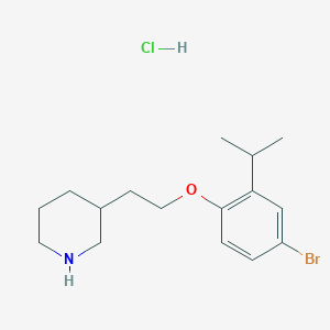 3-[2-(4-Bromo-2-isopropylphenoxy)ethyl]piperidine hydrochloride - 1219964-42-7