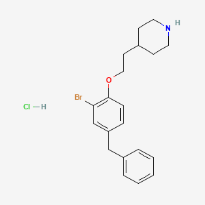 4-[2-(4-Benzyl-2-bromophenoxy)ethyl]piperidine hydrochloride - 1219982-60-1