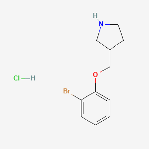 3-[(2-Bromophenoxy)methyl]pyrrolidine hydrochloride - 1220036-81-6