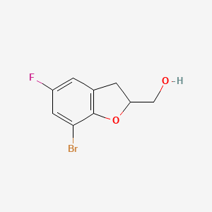 (7-Bromo-5-fluoro-2,3-dihydro-1-benzofuran-2-yl)methanol - 852111-54-7