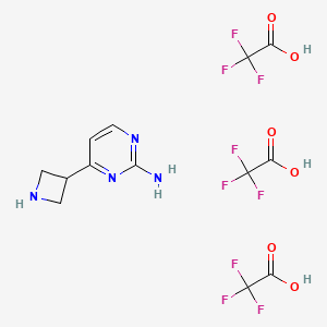 4-Azetidin-3-yl-pyrimidin-2-ylaminetris(trifluoroacetic acid salt) - 1361113-32-7