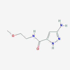 3-amino-N-(2-methoxyethyl)-1H-pyrazole-5-carboxamide - 1342836-84-3
