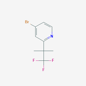 4-Bromo-2-(1,1,1-trifluoro-2-methylpropan-2-YL)pyridine - 1357476-67-5