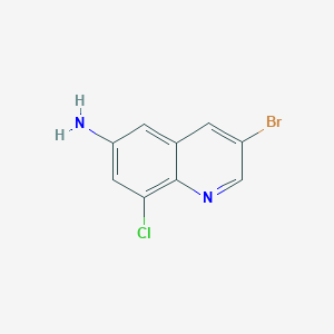 3-Bromo-8-chloroquinolin-6-amine - 808755-82-0