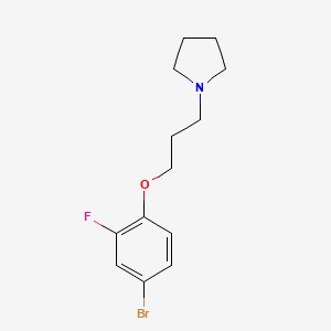1-(3-(4-Bromo-2-fluorophenoxy)propyl)pyrrolidine - 944279-28-1