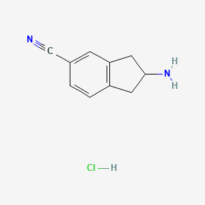 2-amino-2,3-dihydro-1H-indene-5-carbonitrile hydrochloride - 934765-77-2