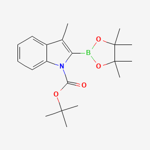 tert-butyl 3-methyl-2-(4,4,5,5-tetramethyl-1,3,2-dioxaborolan-2-yl)-1H-indole-1-carboxylate - 869852-13-1