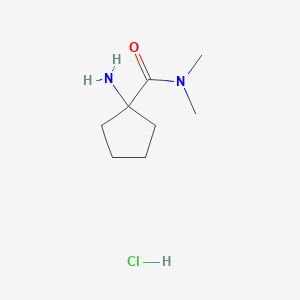 1-amino-N,N-dimethylcyclopentane-1-carboxamide hydrochloride - 1384427-39-7