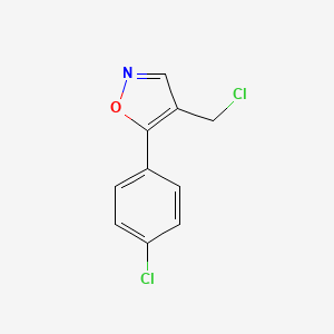 4-(Chloromethyl)-5-(4-chlorophenyl)-1,2-oxazole - 1423034-22-3