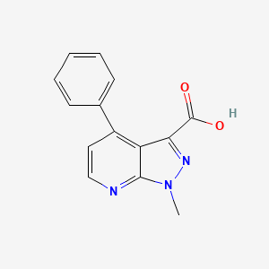 1-methyl-4-phenyl-1H-pyrazolo[3,4-b]pyridine-3-carboxylic acid - 1354706-24-3