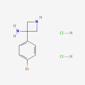 3-(4-Bromophenyl)azetidin-3-amine dihydrochloride - 1384264-75-8