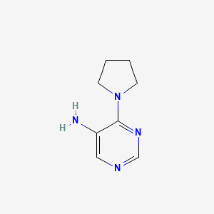 4-(Pyrrolidin-1-yl)pyrimidin-5-amine - 1394042-92-2