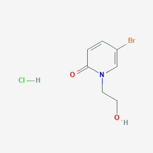 5-Bromo-1-(2-hydroxyethyl)-1,2-dihydropyridin-2-one hydrochloride - 1432678-85-7