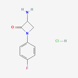 3-Amino-1-(4-fluorophenyl)azetidin-2-one hydrochloride - 1443979-37-0