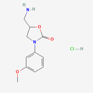 5-(Aminomethyl)-3-(3-methoxyphenyl)-1,3-oxazolidin-2-one hydrochloride - 1177353-88-6