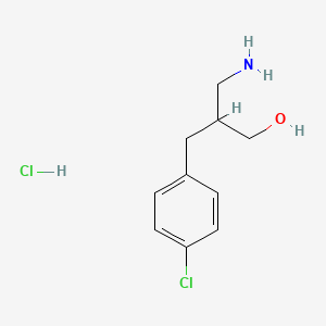 3-Amino-2-[(4-chlorophenyl)methyl]propan-1-ol hydrochloride - 1375474-55-7