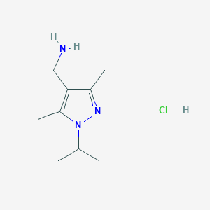 [(1-isopropyl-3,5-dimethyl-1H-pyrazol-4-yl)methyl]amine hydrochloride - 1559063-98-7