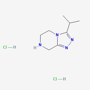 3-(propan-2-yl)-5H,6H,7H,8H-[1,2,4]triazolo[4,3-a]pyrazine dihydrochloride - 1394041-13-4