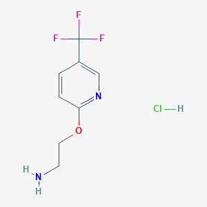 2-(2-Aminoethoxy)-5-(trifluoromethyl)pyridine hydrochloride - 898271-44-8