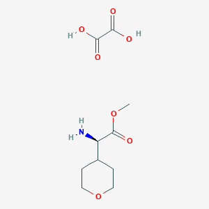 (R)-Amino-(tetrahydro-pyran-4-yl)-acetic acid methyl ester oxalate - 1187927-13-4