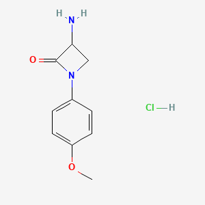 3-Amino-1-(4-methoxyphenyl)azetidin-2-one hydrochloride - 1461704-74-4