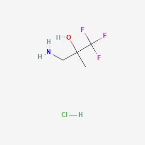3-Amino-1,1,1-trifluoro-2-methylpropan-2-ol hydrochloride - 1334546-33-6