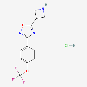 5-Azetidin-3-yl-3-[4-(trifluoromethoxy)phenyl]-1,2,4-oxadiazole hydrochloride - 1426291-50-0