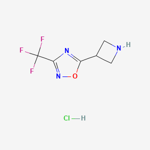 5-Azetidin-3-yl-3-(trifluoromethyl)-1,2,4-oxadiazole hydrochloride - 1426290-78-9