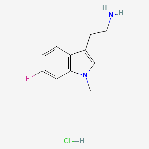 2-(6-fluoro-1-methyl-1H-indol-3-yl)ethan-1-amine hydrochloride - 1689575-80-1