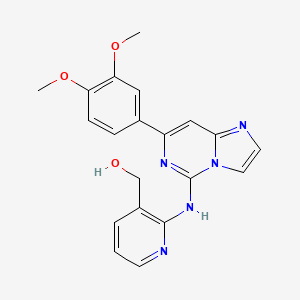 (2-(7-(3,4-Dimethoxyphenyl)imidazo[1,2-c]pyrimidin-5-ylamino)pyridin-3-yl)methanol - 1415564-51-0